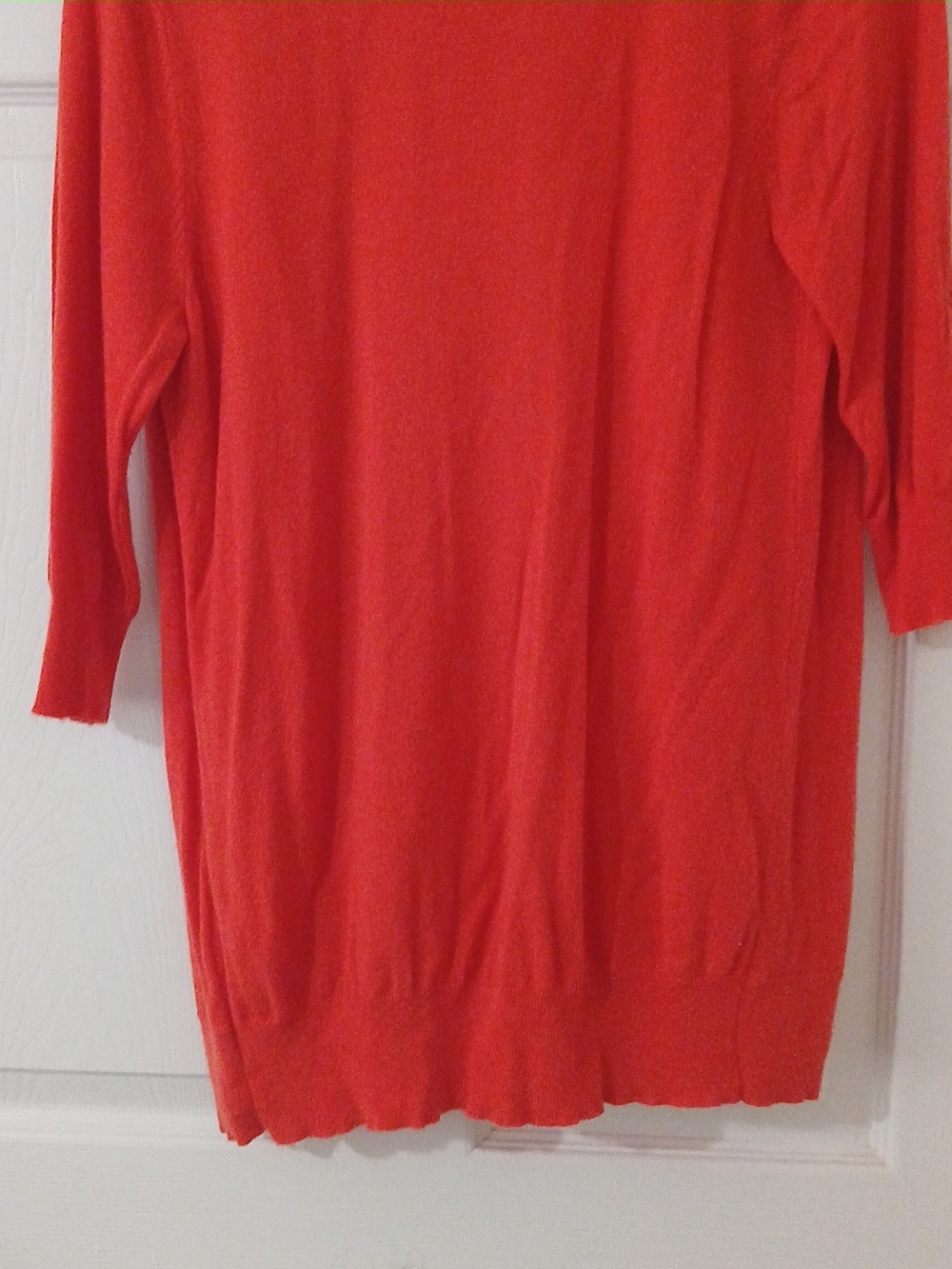 Merona Open-Front Bright Orange Women's Cardigan - Picture 5 of 5